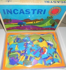 da collezione incastri scatola giochi didattici puzzle per bambini vintage