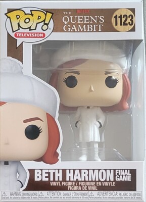 2021 FUNKO POP TV NETFLIX THE QUEEN'S GAMBIT BETH HARMON FINAL GAME #1123 FIGURE