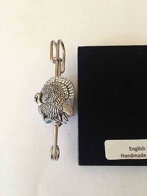 B17 Türkei Kilt Pin Schal oder Brosche Anstecknadel Zinn Emblem 3'' 7,5 cm