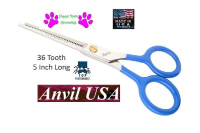 Top Performance ANVIL PET GROOMING 5'' 36 Tooth THINNING BLENDER SHEARS Scissors