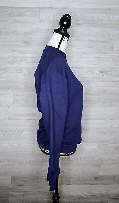 Vintage Jerzees Super Sweats 90s Crew Neck Sweatshirt Navy