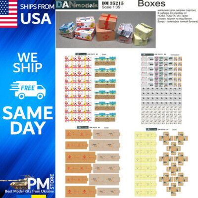 Dan Models 35215 BOXES Cartons newspappers for dioramas, cardboard 1/35