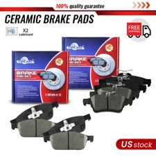 Front Rear Ceramic Brake Pad for 2013-2016 Ford Escape 2014-2023 Transit Connect