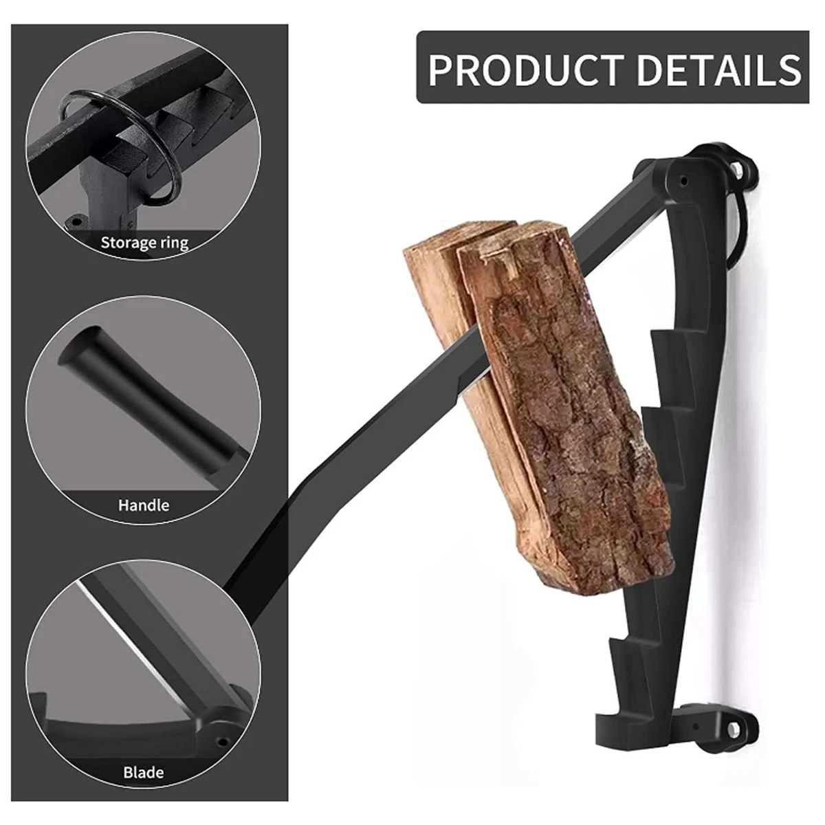 Wall mounted 2024 kindling splitter