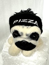 GUND Doug The Pug Pizza Hat Plush Stuffed Animal Dog 5 No Tag
