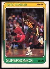 1988-89 Fleer Nate McMillan Seattle SuperSonics #110