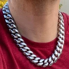 Mens 316L Stainless Steel Cuban Link Chain Heavy Hip Hop Necklace 20" 20MM Thick