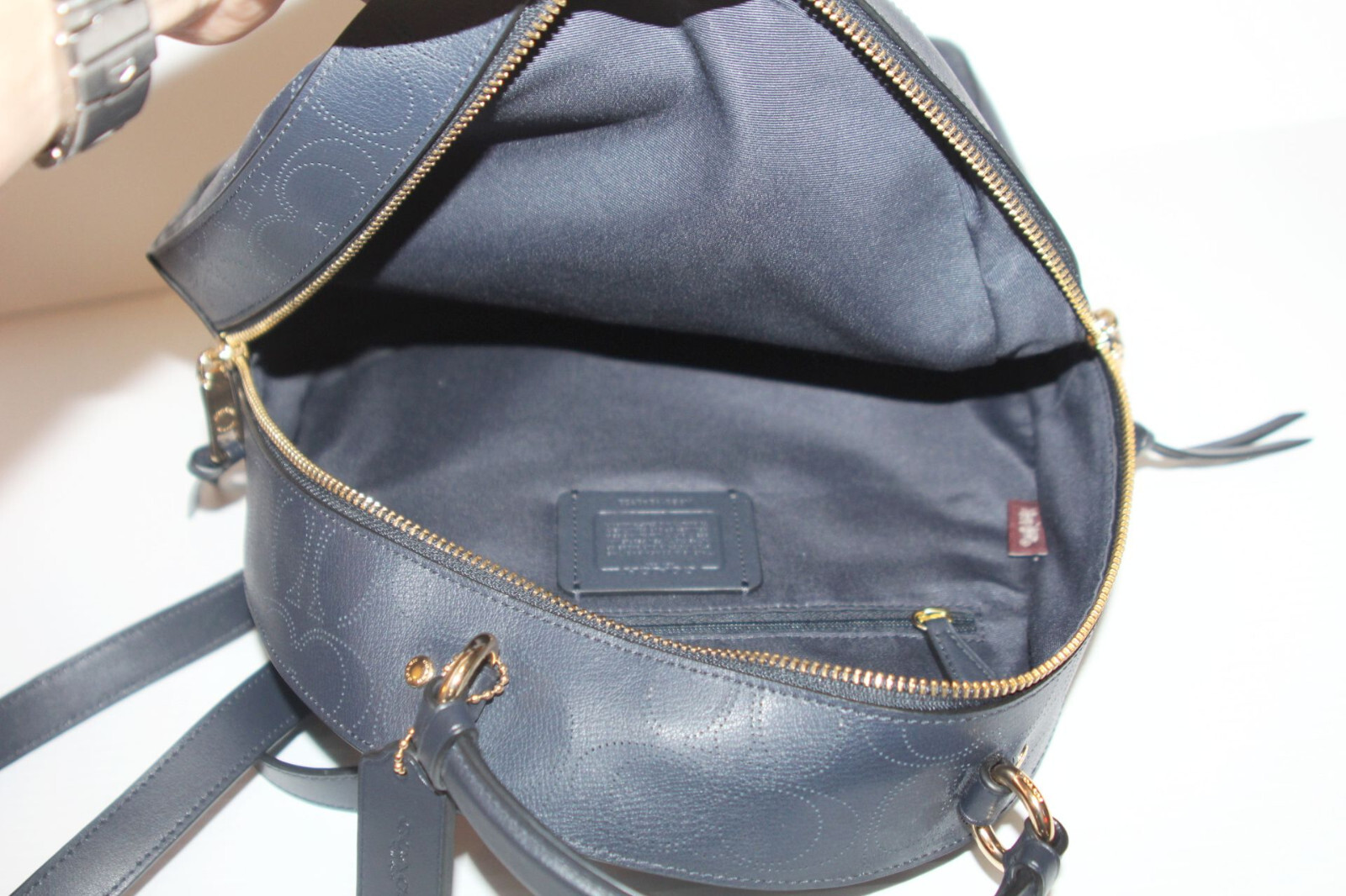 Coach Jordyn Backpack In Signature Leather 2322 Gold/… Gem