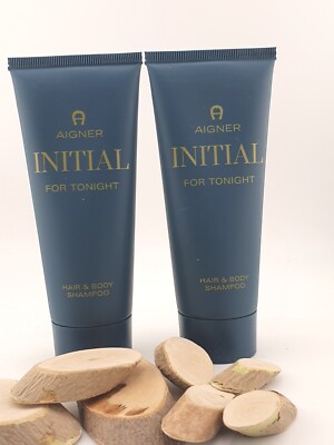Aigner Initial For Tonight 2x 100 ml Herren Hair & Body Shampoo Duschgel NEU 