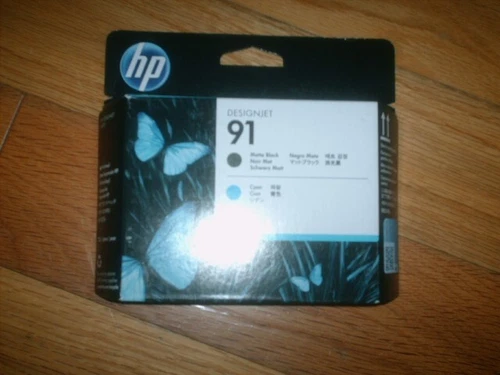 2018 GENUINE HP #91 Matte Black Cyan PRINTHEAD C9460A DESIGNJET Z6100 NEW SEALED