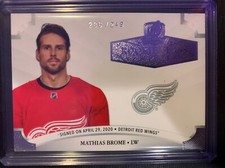 MATHIAS BROME 2020-21 UPPER DECK THE CUP ROOKIE CLASS RC /249 REDWINGS FREE SHIP