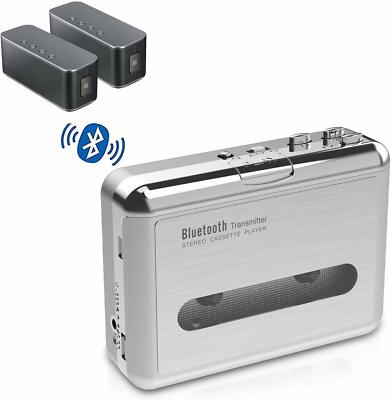 Kassettenrecorder, Portable Bluetooth Tape Kassettenspieler-Kassette Kopfhörern