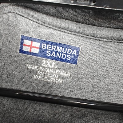 Bermuda Sands 1/4 Zip Long Sleeve Pullover Mens 2XL Gray | eBay