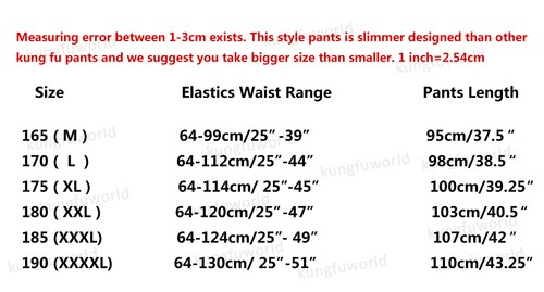 New Black Cotton Casual Tai Chi Kung Fu Pants Martial Arts Wing Chun Trousers - Picture 2 of 7