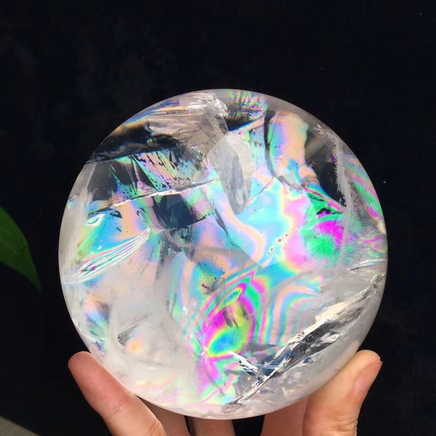 【SALE】クリスタルバー【水晶】 4.44LB Natural High quality Rainbow clear crystal Quartz Ball