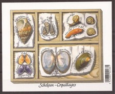 Belgium - Sheet - 2005 - COB BL122** - SCOTT 2101- Shells ans Snails - MNH -