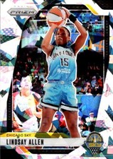 LINDSAY ALLEN 2024 Panini Prizm WNBA Silver Cracked Ice #107 Chicago Sky