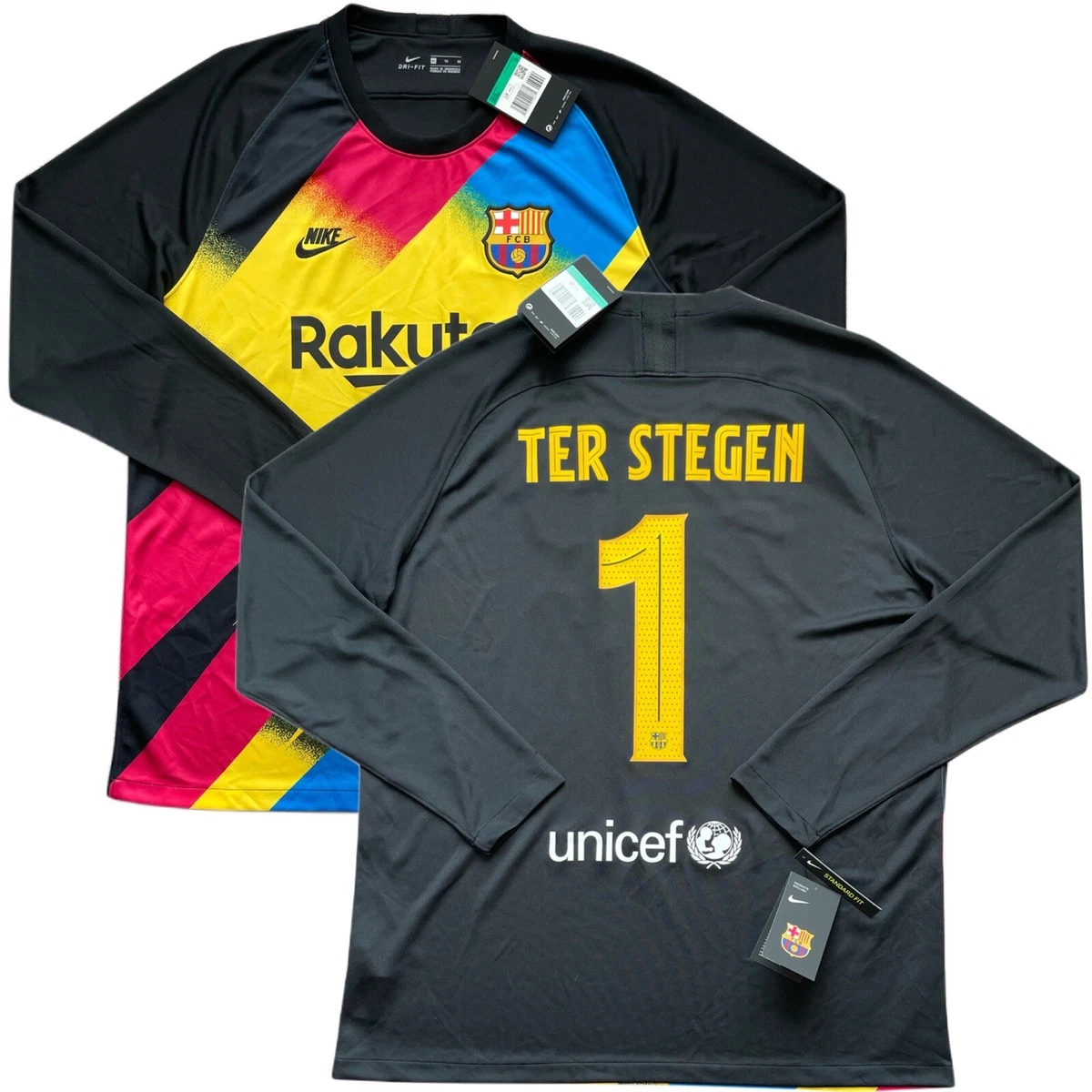 lamentar Pigmalión Fortalecer 2019/20 Barcelona Goalkeeper Jersey #1 Ter Stegen XL NIKE Long Sleeve GK  NEW | eBay