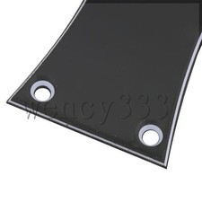 Black Electric Guitar Truss Rod Cover 3 Hole Replacement Part w/ Screw Pack of 2