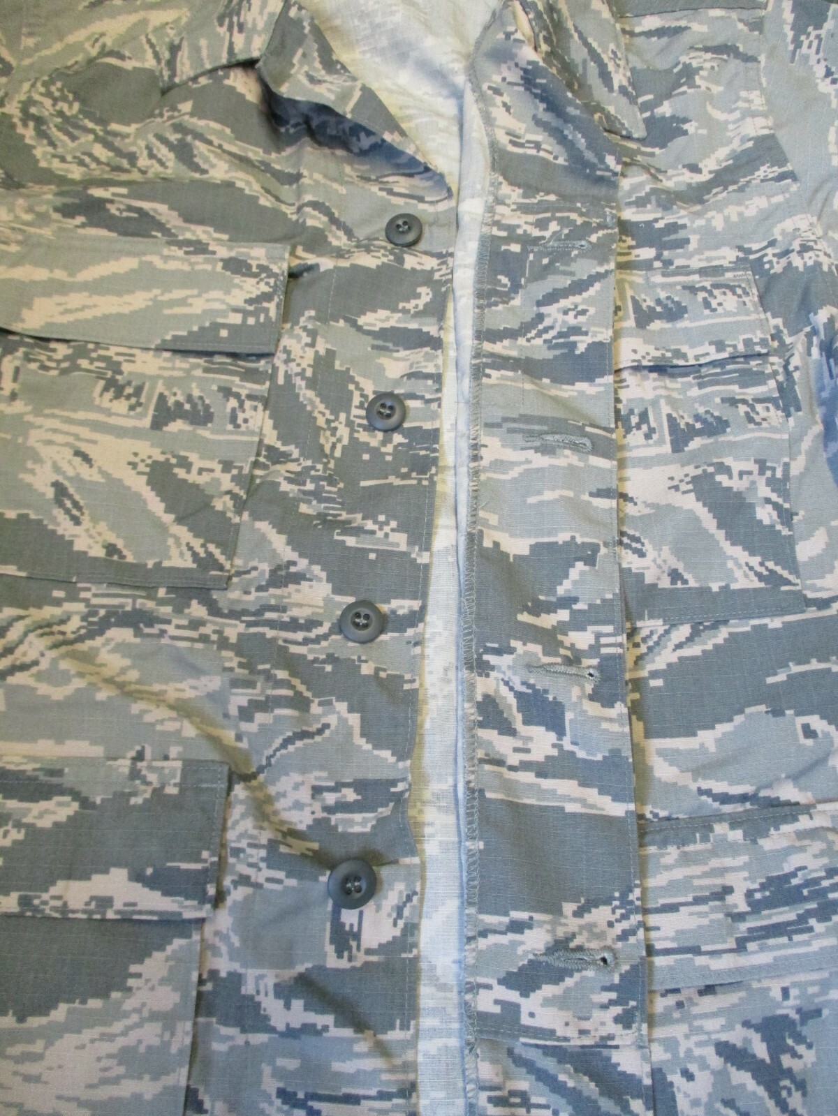 GENUINE US AIR FORCE USAF ABU TIGER STRIPE RIPSTOP JACKET SHIRT COAT ...