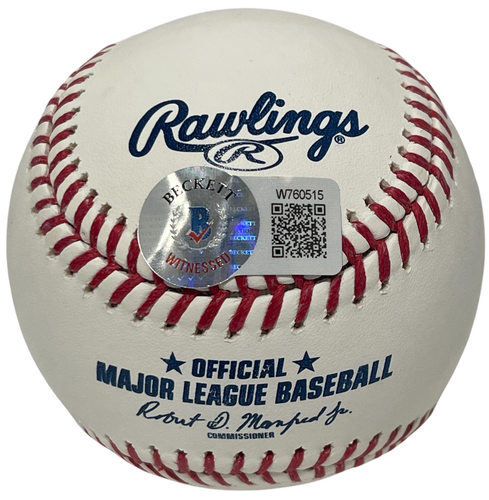 Shane Bieber Signed ROMLB Baseball w/ Not Justin Beckett BAS COA Guardians - Picture 2 of 2