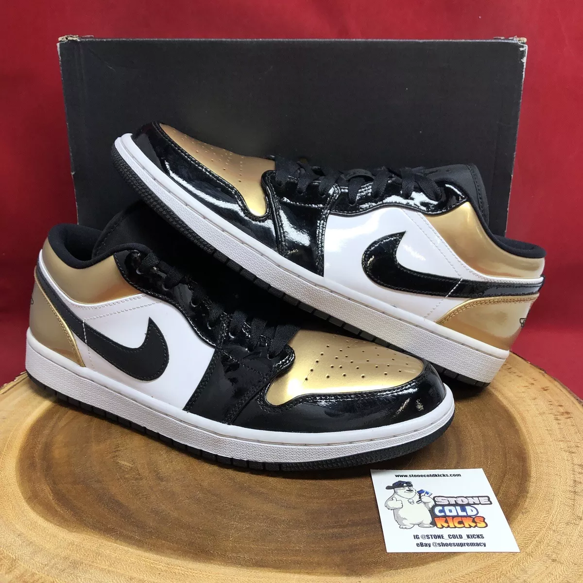 Gold toe low 1s top