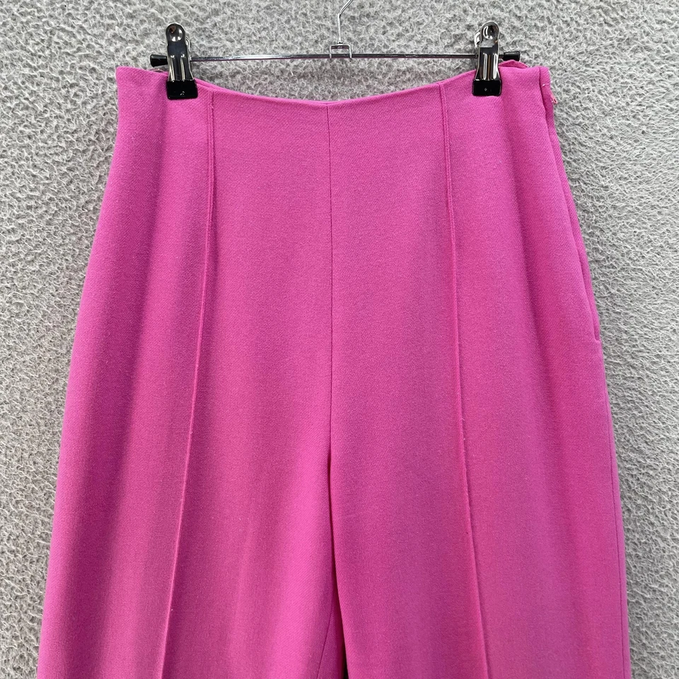 Saks Fifth Avenue Pants Women 9/10 Wool Blend High Waist Tapered Italy Lined VTG - Image 3 of 4