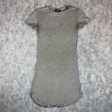 Forever 21 Women’s Striped Stretch T-Shirt Dress Black and White Size Medium