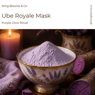 Ube Royale Mask | Purple Yam Clay Face Mask | Niacinamide & Kojic Acid Glow