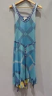 Vintage Missoni Sport Dress, Blue Sleeveless V-Neck Dress, Size 44
