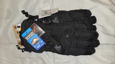 ZEROXPOSUR Men M/L Gloves Warmest Insulated Waterproof Black Touchscreen NEW