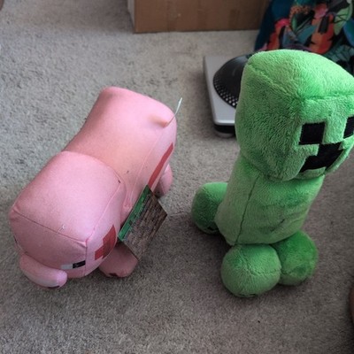 Minecraft Plüschschwein und Kriecher