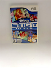 Disney Sing It Family Hits Nintendo Wii Movie Songs - Complete,  Tested