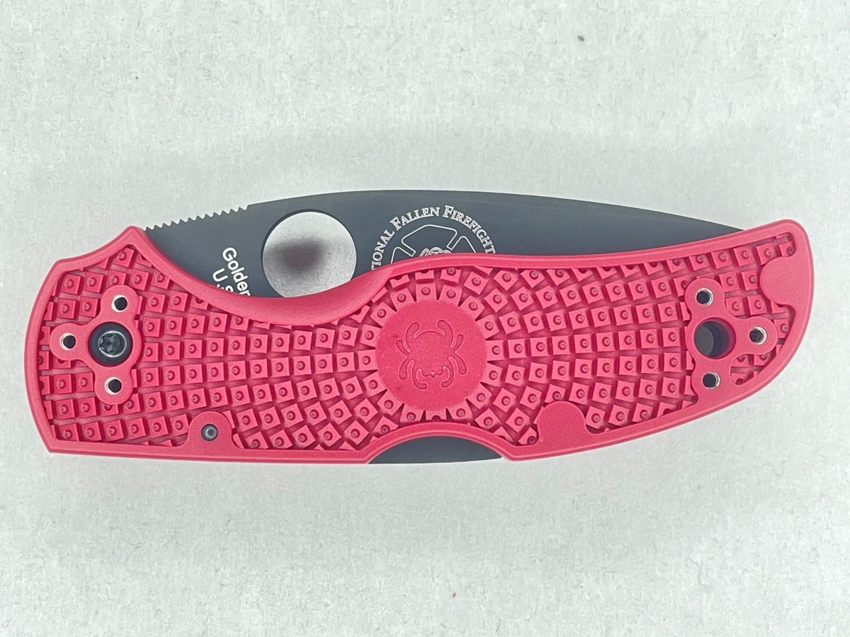 RARE Spyderco Native 5 Lightweight FRN Red Neversummer LC200N