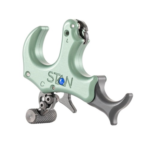 Stan OnneX Clicker Thumb Bow Release Aid Sage Green X-Large for Archery & Hun...