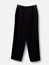 Vintage Pendleton Wool Trouser Pants Plaid Zip Front Lined Size 12
