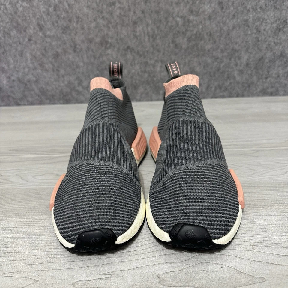 Adidas NMD CS1 Primeknit Grey Trace Pink Boost Slip-On Shoes Women’s 8.5 - Image 2 of 4
