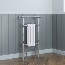 Vertical Horizontal Cast Iron Style Traditional Radiator Heated Towel Rail White