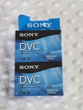 Sony DVC Digital Video Cassette 2 Pack Mini DV 60 Min Premium Tapes DVM60PRR New