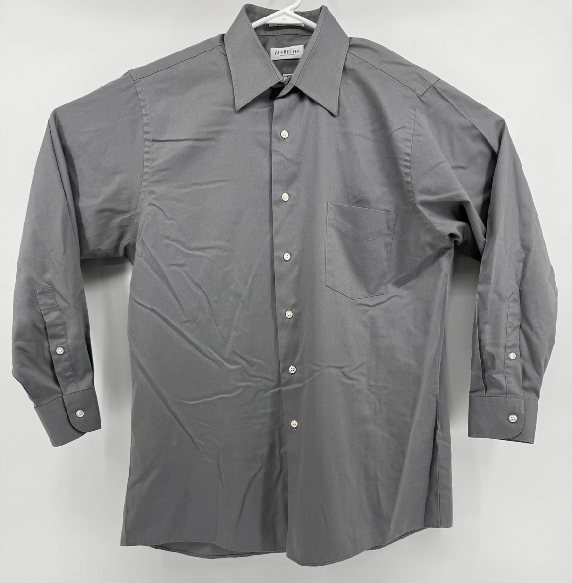 Van Heusen Solid Dress Shirts for Men for sale | eBay