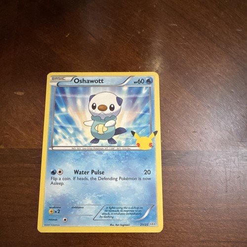 Oshawott 21/25 McDonald's 25th Anniversary Holo Promo - English