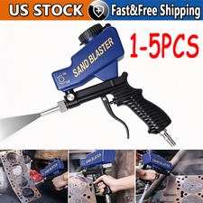 Hand Held Portable Media Spot Sand Blaster Gun Air Gravity Feed Rust Remover Lot