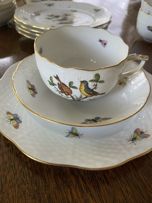 Herend Serie Rothschild Birds Kaffee-/Tee Gedeck 3tlg RO
