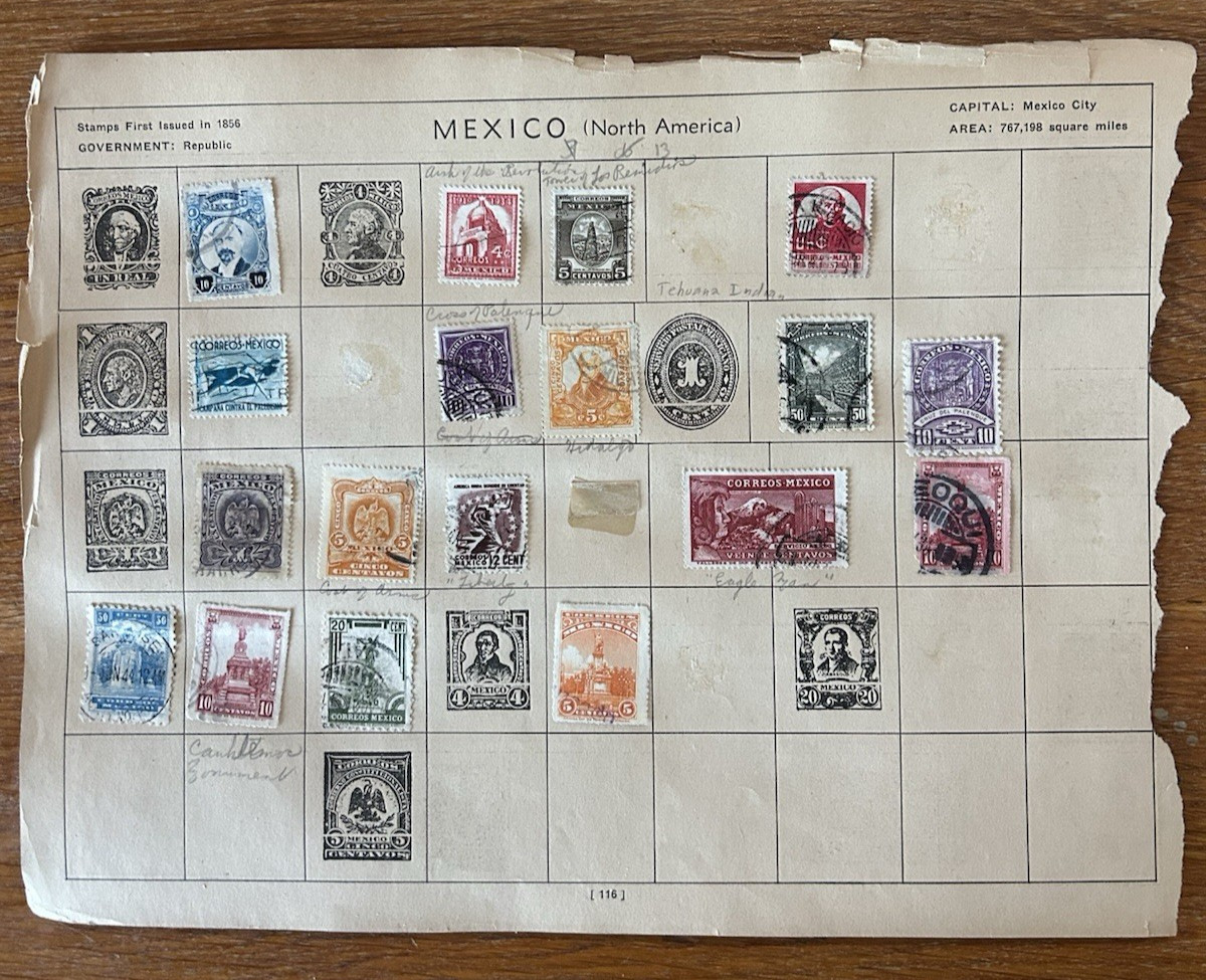 Mexico Vintage Stamp Lot