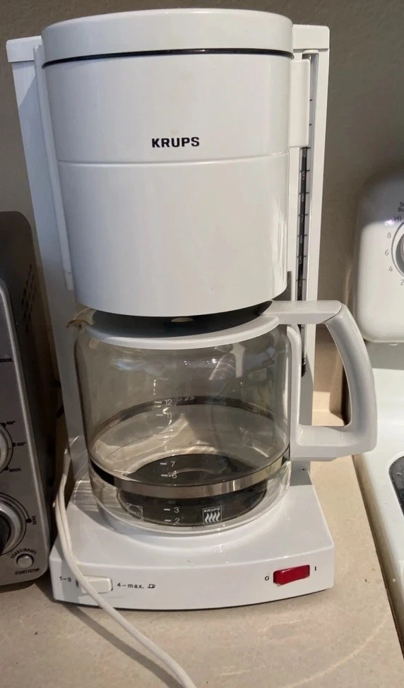 Vintage Krups Aroma Plus Coffee Maker Type 134B 12 Cup White | Made In Germany