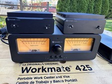 Fosi V3 Mono Bloc Amplifier Pair and VU Meter