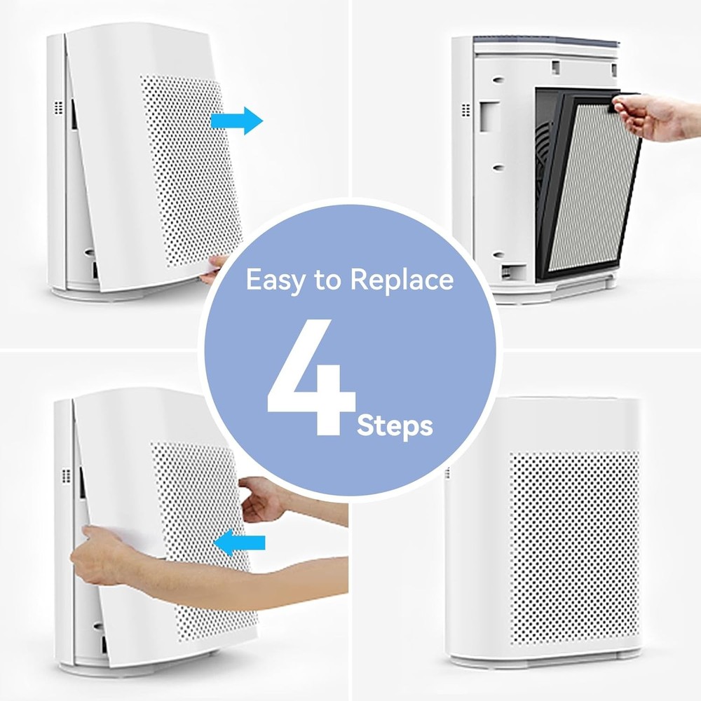 HQKJ 180 Air Purifier H14 True HEPA Filter for Large Rooms