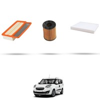 Hoffcar Wartungsset - 3 Filter FüR Opel Combo D 1.4 CNG 88KW Ab 2012