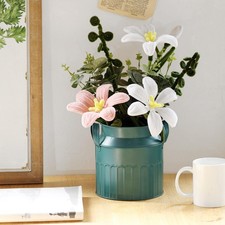 Vase décoratif pour fleurs séchées, pot de fleurs portable en fer pour ,