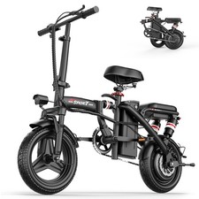 Adult Folding Electric Bike, 650W 20-32 Miles, 48V 13Ah Removable Battery